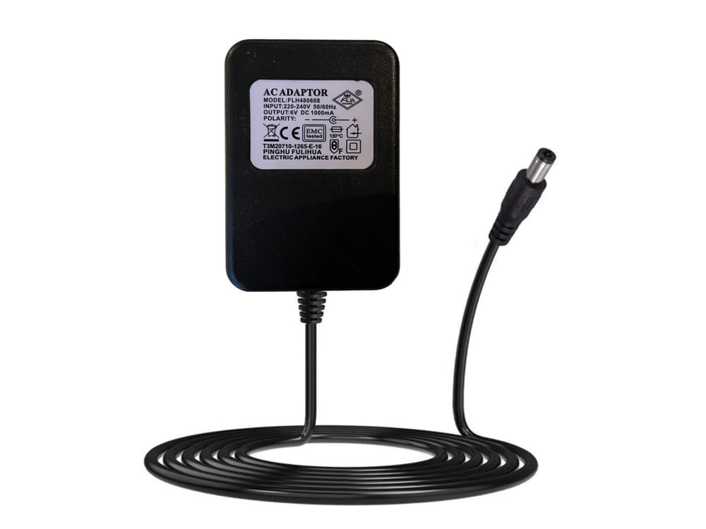 6 volt 1000mA oplader met ronde plug